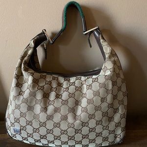 Gucci GG Monogram Web Hobo shoulder bag